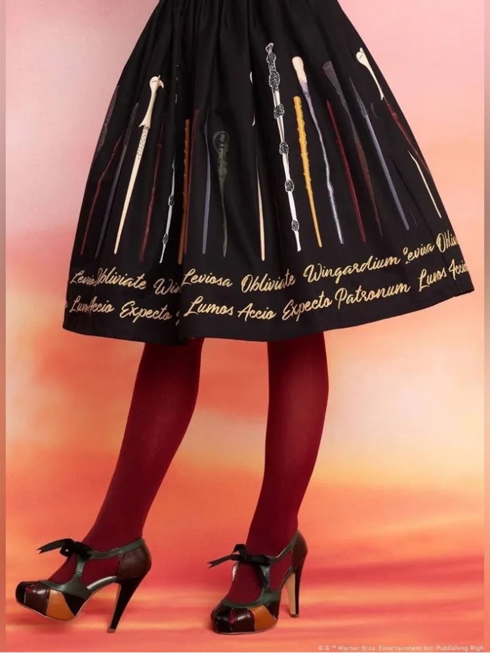 Unique Vintage Harry Potter Wand Swing Skirt Size 2XL